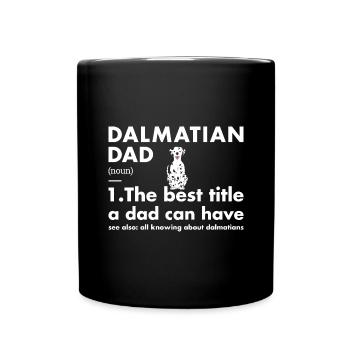 Dalmatian Dad Definition - Tasse einfarbig - Schwarz - Vorne