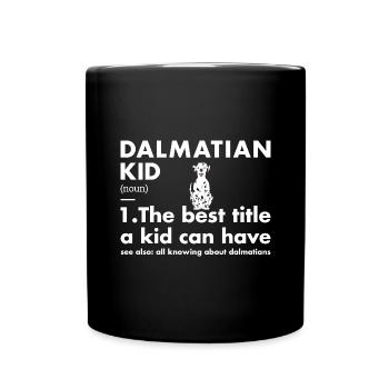 Dalmatian Kid Definition - Full Colour Mug - black - Front