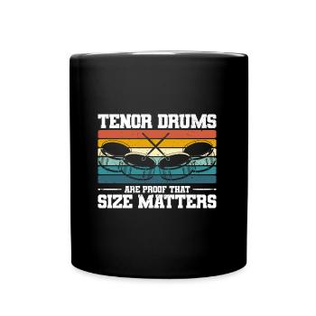 Tenortrommel Spieler - Tasse einfarbig - Schwarz - Vorne