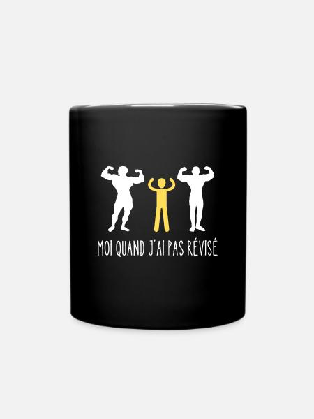 moi quand j ai pas révisé - Mug uni - noir