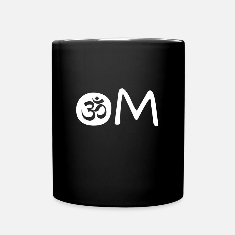 Om Chakra Yoga Namaste - Tasse einfarbig - Schwarz