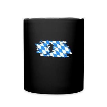 Bavaria Skifoan - Tasse einfarbig - Schwarz - Vorne