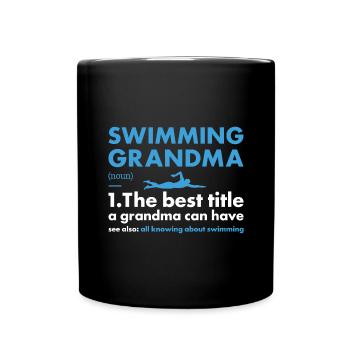 Sport Mamie Natation - Mug uni - noir - Devant