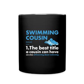 Sport Cousin Swimming - Tasse einfarbig - Schwarz - Vorne