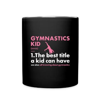 Sport Kid Gymnastique - Mug uni - noir - Devant