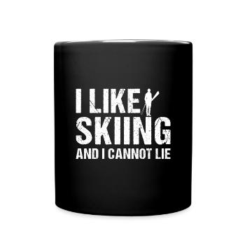 Sport J’aime le ski - Mug uni - noir - Devant