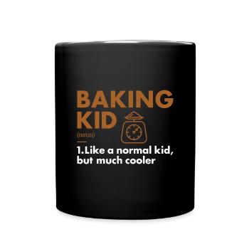 Baker Kid Definition Baking - Tasse einfarbig - Schwarz - Vorne