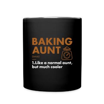 Baker Aunt Definition Baking - Tasse einfarbig - Schwarz - Vorne