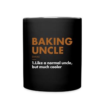 Baker Uncle Definition Baking - Tasse einfarbig - Schwarz - Vorne