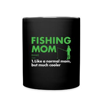 Fisher Mom Définition Pêche - Mug uni - noir - Devant