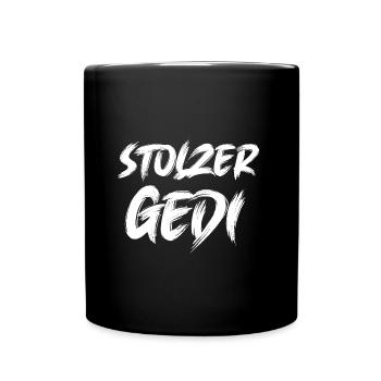 Stolzer Gedi Bester Gedi Patenonkel Österreich - Tasse einfarbig - Schwarz - Vorne