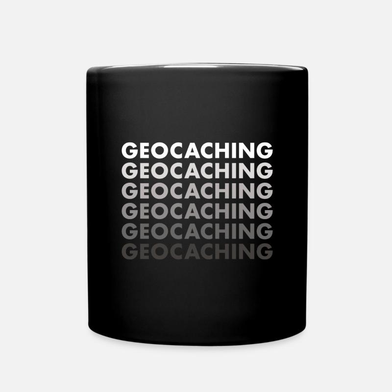 Geocacher Geocaching - Tasse einfarbig - Schwarz