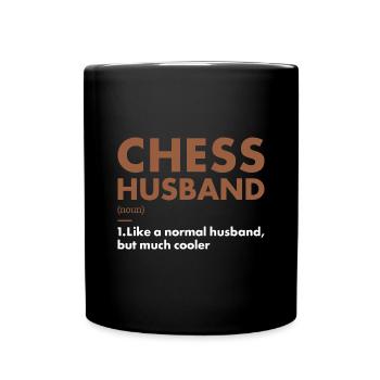 Chess Player Husband Definition Chess - Tasse einfarbig - Schwarz - Vorne