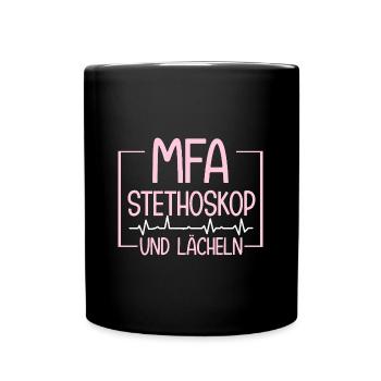 MFA Stethoscope & Smile Medical - Full Colour Mug - black - Front