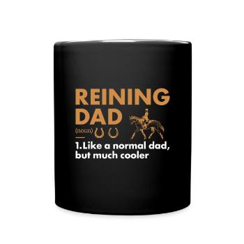 Pure Dad Definition Reining - Full Colour Mug - black - Front