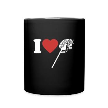 J’aime hobby cheval - Coeur - Hobby - Mug uni - noir - Devant
