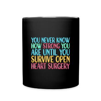 Heart Attack Heart Surgery Surgery Hospital - Full Colour Mug - black - Front