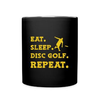 Disc Golf Frisbee - Mug uni - noir - Devant