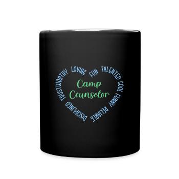 Zeltlager Leiter Sommercamp - Tasse einfarbig - Schwarz - Vorne