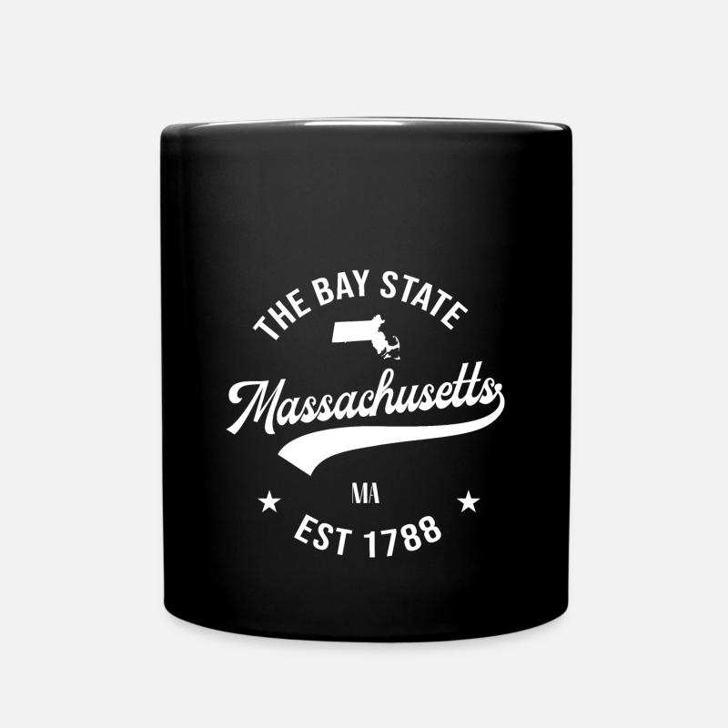 Massachusetts - Mug uni - noir