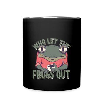 Matzah Ballin qui a laissé sortir les grenouilles - Mug uni - noir - Devant