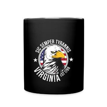 Virginia - Full Colour Mug - black - Front