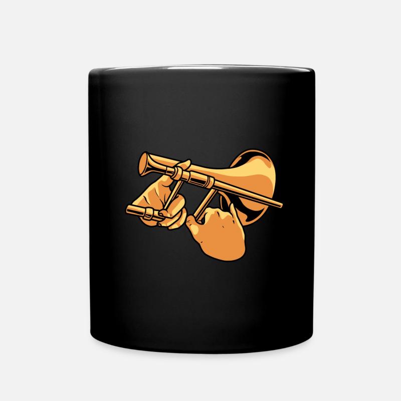 Posaune - Tasse einfarbig - Schwarz