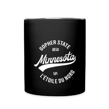 Minnesota - Tasse einfarbig - Schwarz - Vorne
