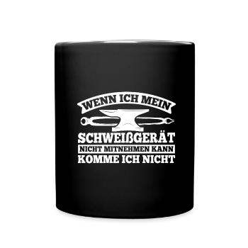 Schmied Schlosser Metallbauer Eisen - Tasse einfarbig - Schwarz - Vorne