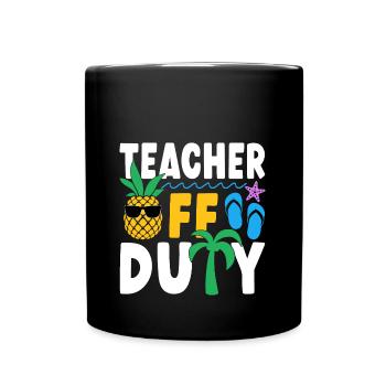 Enseignant hors service Lehrer außer Dienst - Mug uni - noir - Devant