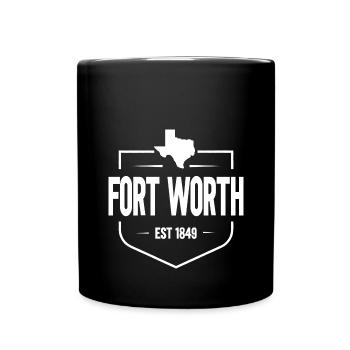 Fort Worth - Full Colour Mug - black - Front