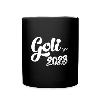 Möchtest du meine Goli sein Patentante Österreich - Tasse einfarbig - Schwarz - Vorne