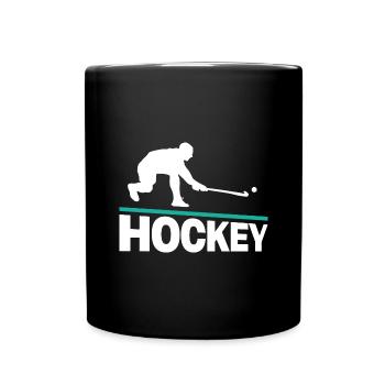 Field hockey Field hockey players - Full Colour Mug - black - Front