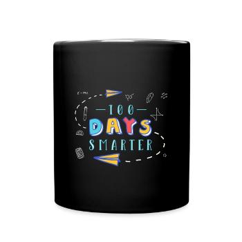100 Days Of School - Full Colour Mug - black - Front