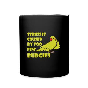 Perruche ondulée - Mug uni - noir - Devant