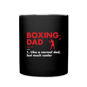 Sport Dad Definition Boxing - Full Colour Mug - black - Front