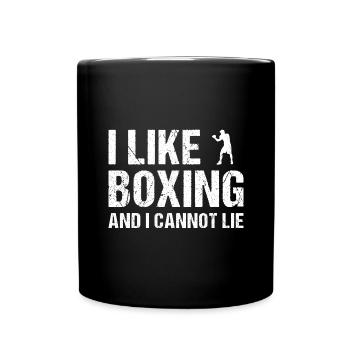 Sport I Like Boxing And I Cannot Lie Boxing - Full Colour Mug - black - Front