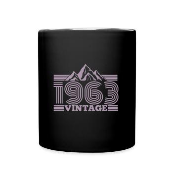 Vintage 1963 Anniversaire Look Rétro - Mug uni - noir - Devant