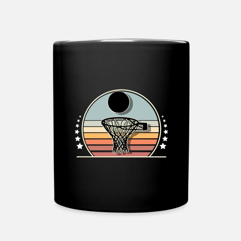 Basketball Basketballer - Tasse einfarbig - Schwarz