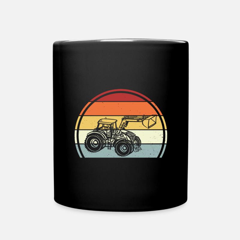 Traktor - Tasse einfarbig - Schwarz
