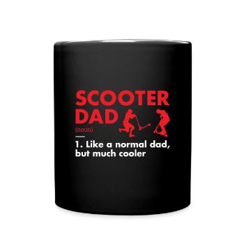 Sport Dad Definition Scooter - Full Colour Mug - black - Front