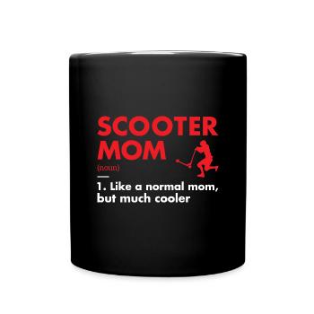 Sport Mom Definition Scooter - Tasse einfarbig - Schwarz - Vorne