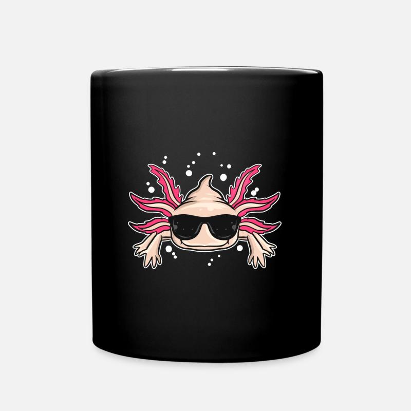 Axolotl - Tasse einfarbig - Schwarz