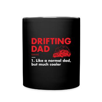 Sport Dad Definition Drifting - Tasse einfarbig - Schwarz - Vorne