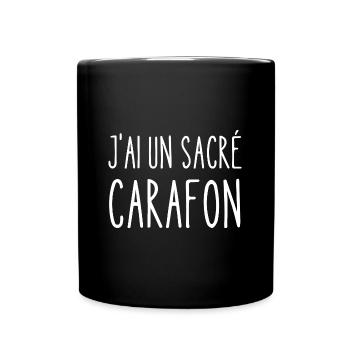 j'ai un sacré carafon - Mug uni - noir - Devant