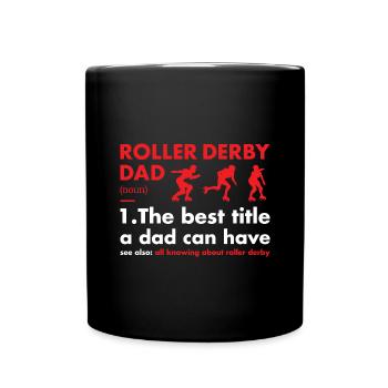 Sport Papa Définition Roller Derby - Mug uni - noir - Devant