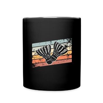 Badminton Retro Vintage - Full Colour Mug - black - Front
