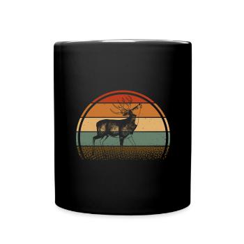 Chevreuil - Mug uni - noir - Devant