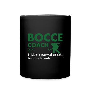 Définition de l’entraîneur sportif Bocce - Mug uni - noir - Devant