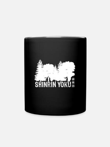 Shinrin yoku - Baignade en forêt - Méditation en forêt - Mug uni - noir